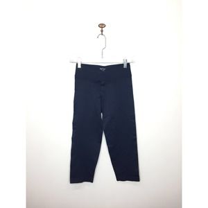 NUX Navy Blue Seamless Cropped Leggings Low Rise Women's Medium
